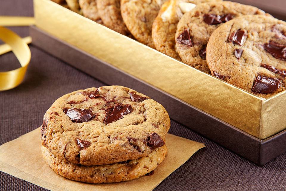 Cookie de baunilha e chocolate