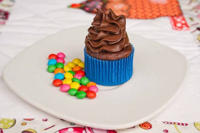 Baby cupcake azul