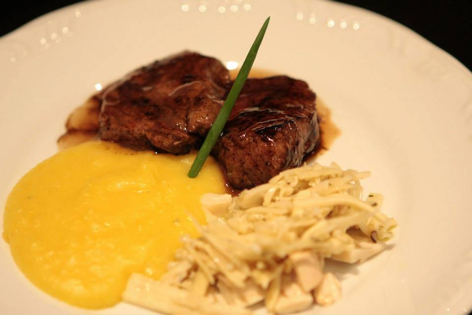 Filet com palmito pupunha