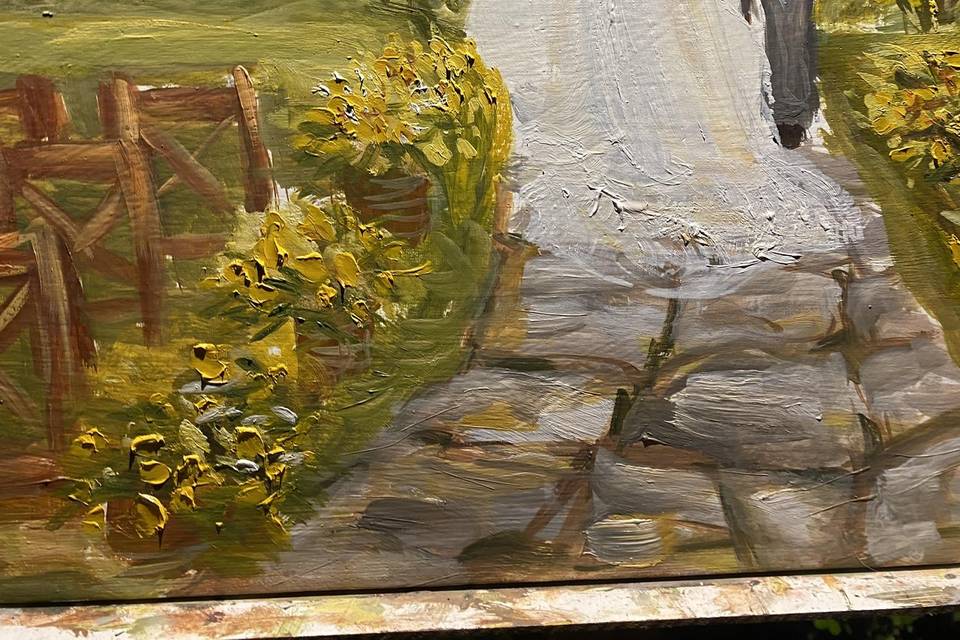 Detalhes pintura ao vivo