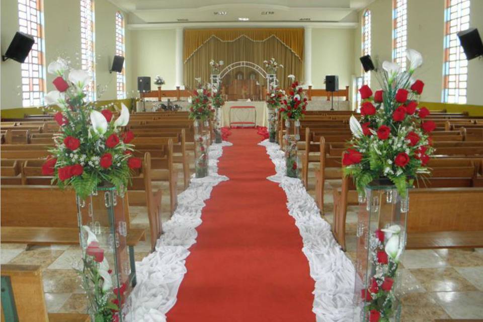 Casamento vermelho decoração
