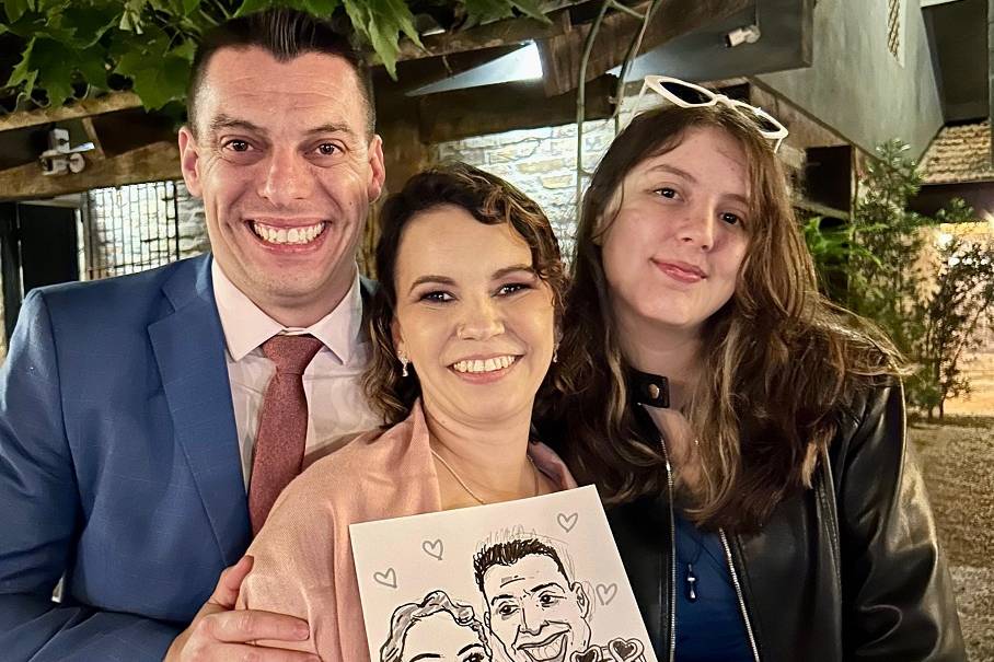 Família caricaturada