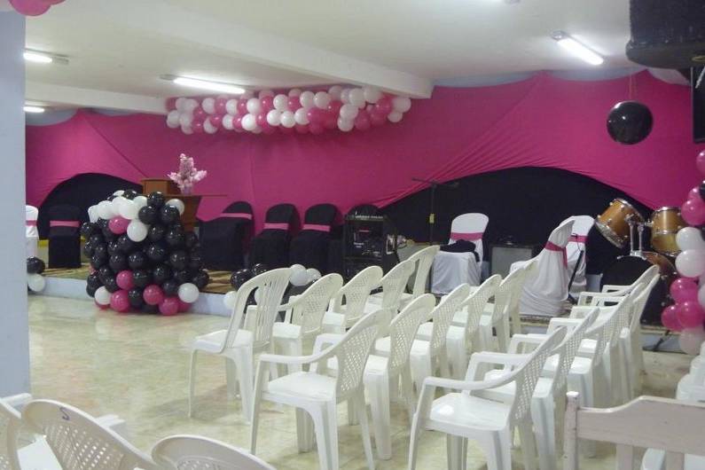 Decoração preto e rosa