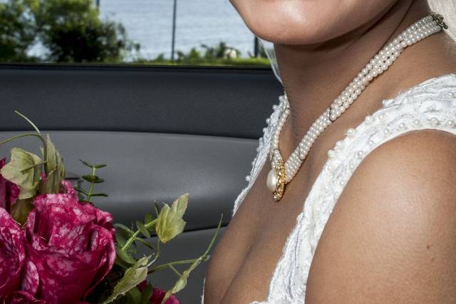 Noiva no carro