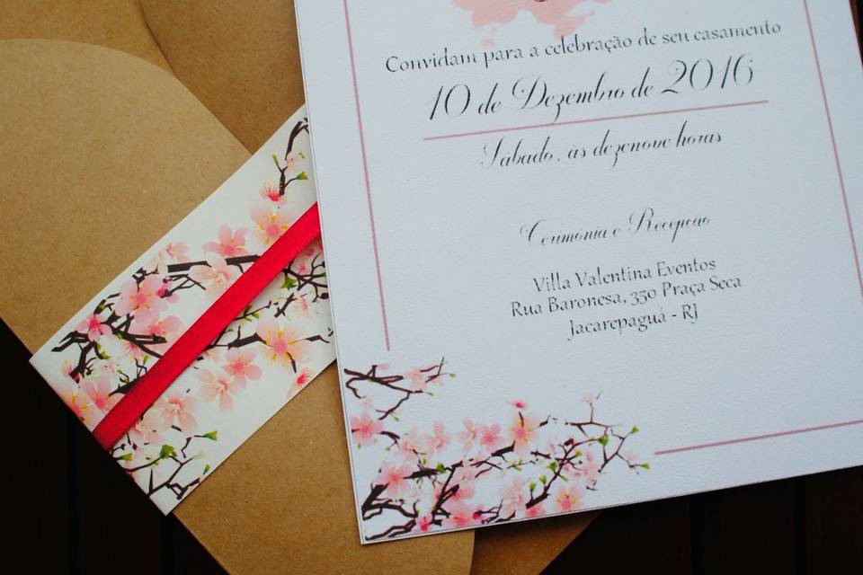 Convite de casamento