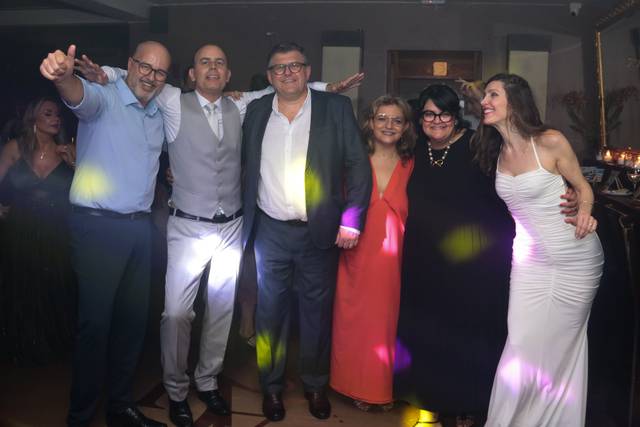 Amigos na pista.
