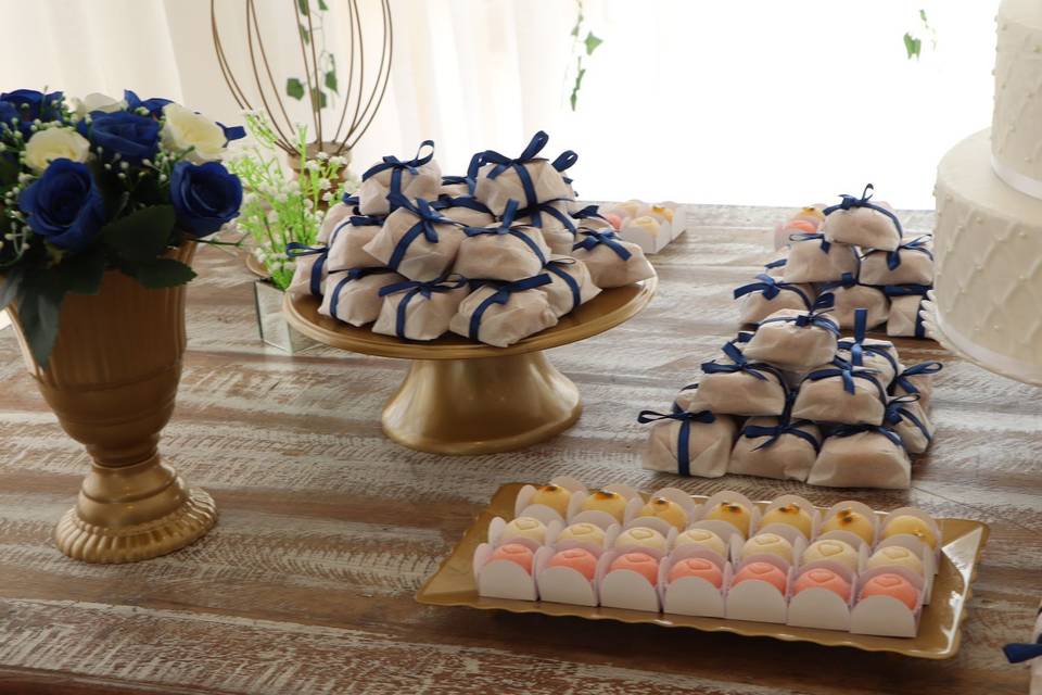 O toque doce do casamento