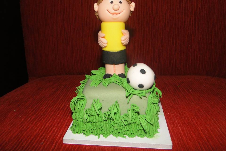 Mini bolo futebol