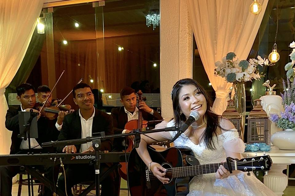 Noiva e seus talentos 🎤