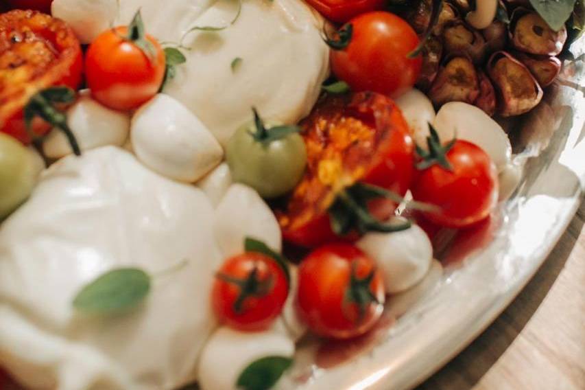 Burrata com tomate