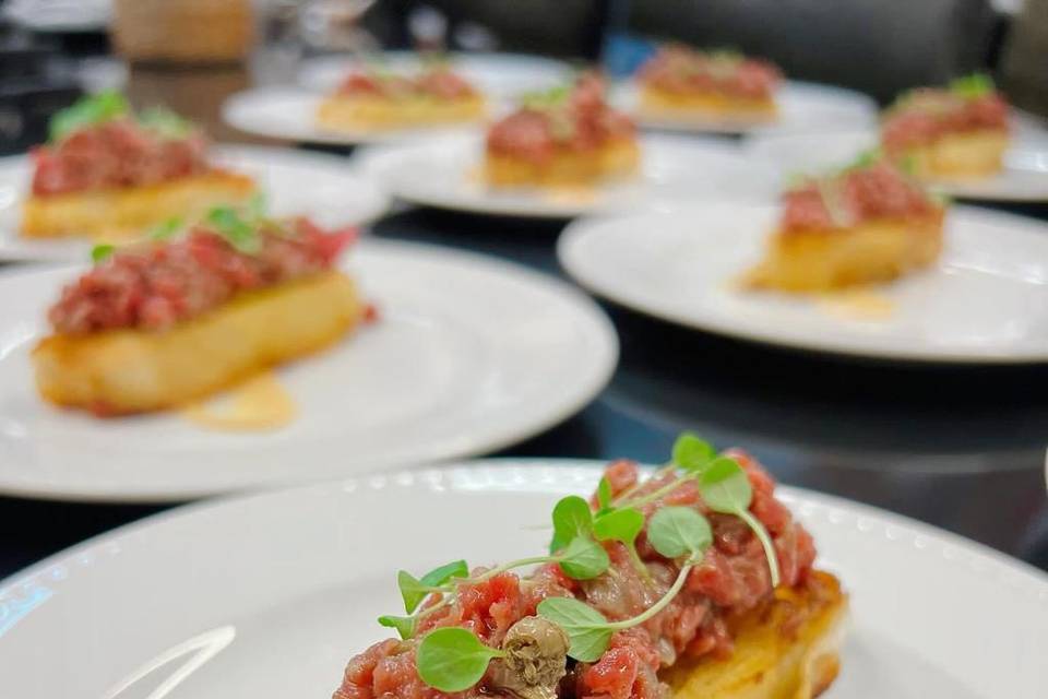 Mil Folhas com Steak Tartare