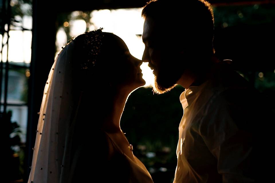 Cena de um pré-wedding