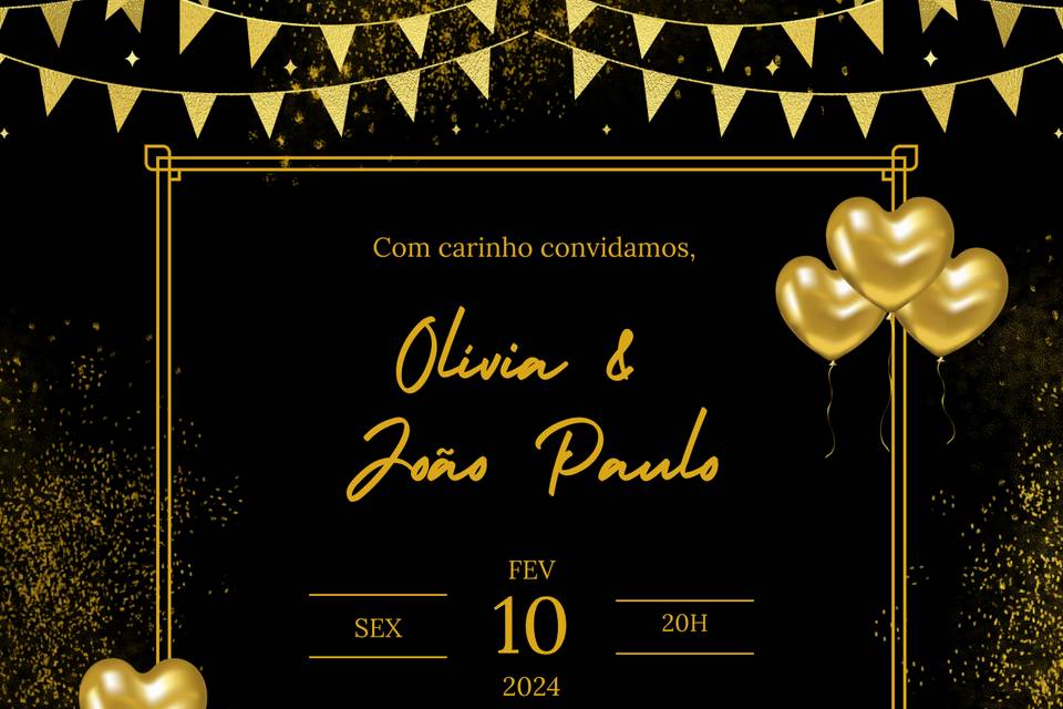 Noivos Olívia e João Paulo