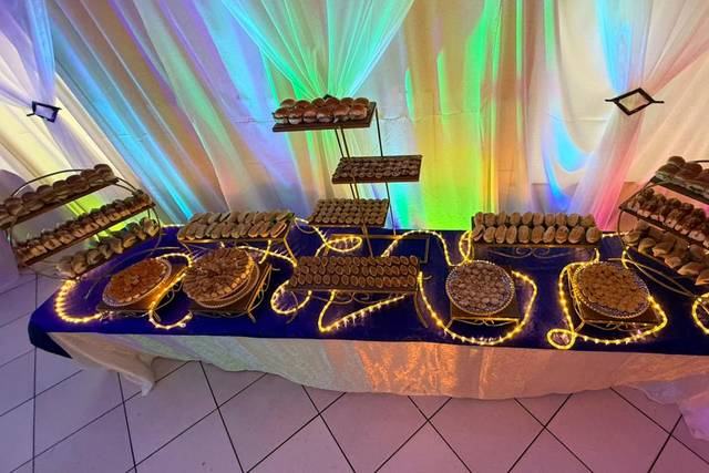 Mesa de Salgados e Buffet