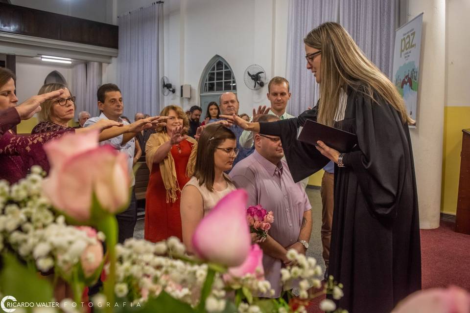 A benção da pastora luterana