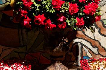 Decoração com rosas