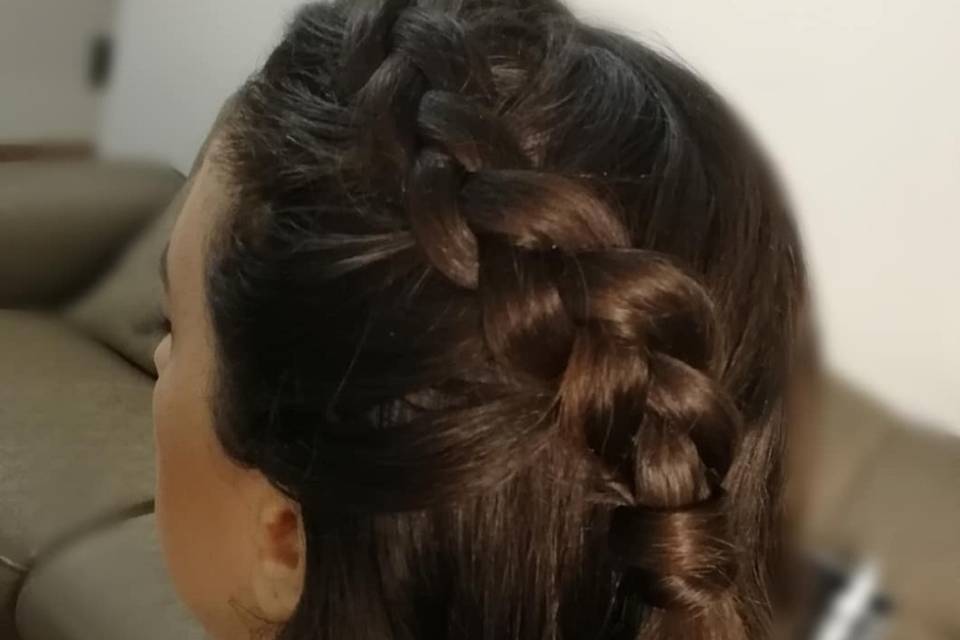 New Braided Updo Jhula Veni Hairstyle For Wedding, Engagement, Party  Hairstyle - YouTube