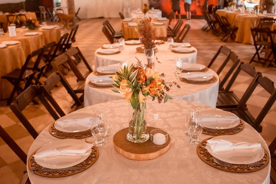 Salao decorado