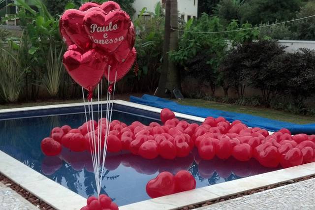 Decoração da piscina
