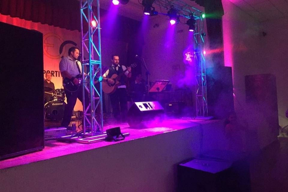 Iluminação para palco e som