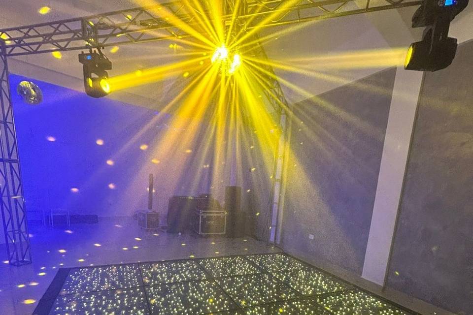 Trave com iluminação