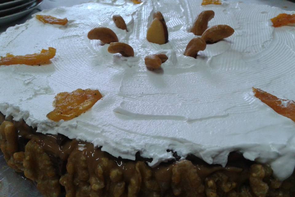 Torta Nozes com Damasco