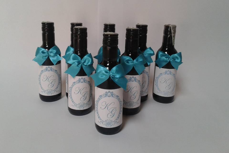 Mini vinhos personalizados