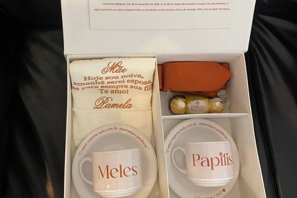 Caixa convite padrinhos