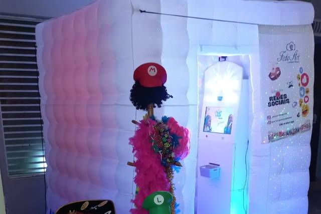 Cabine Inflável e Tótem dentro