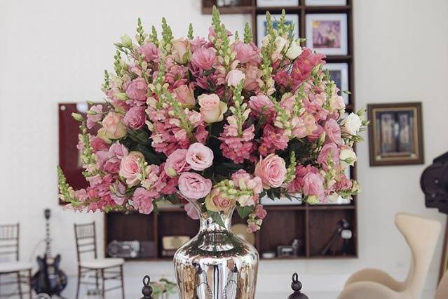 Arranjos florais e decoração