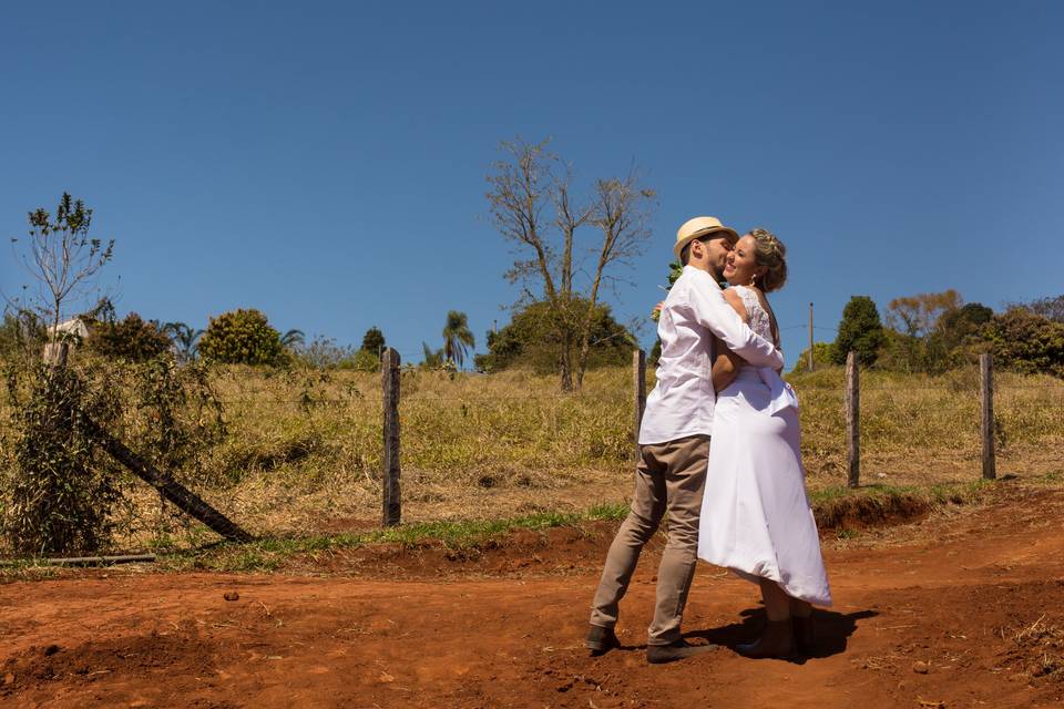 Casamento no sítio.