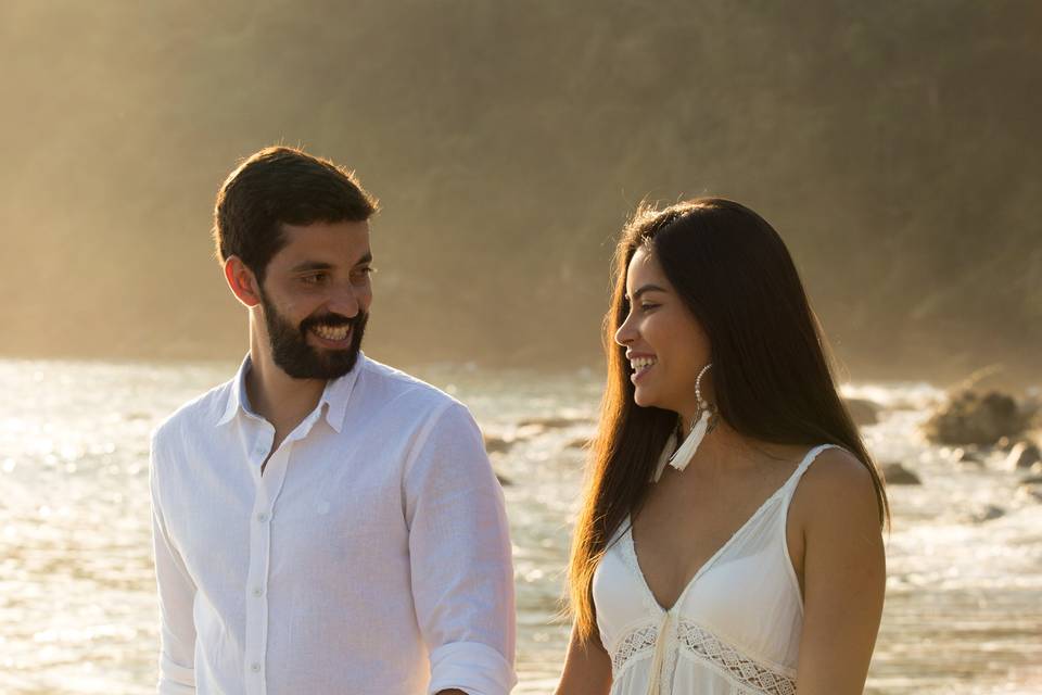 Pré Wedding na praia.