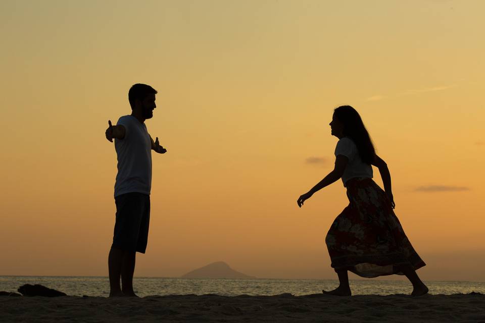 Pré Wedding na praia.