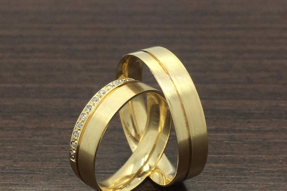 Aliança em ouro 18k/750