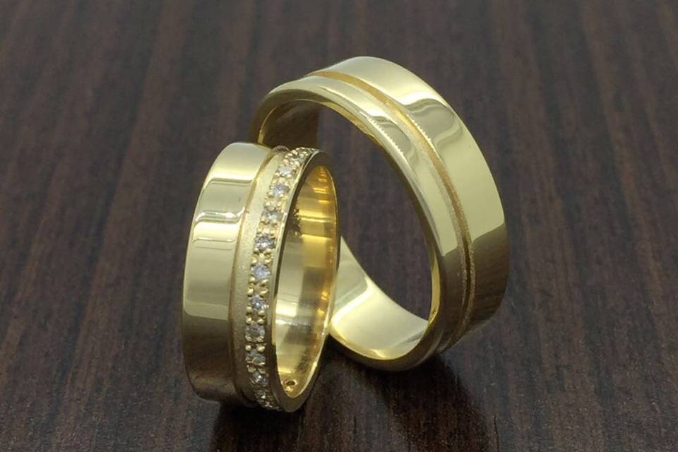 Aliança em ouro 18k/750