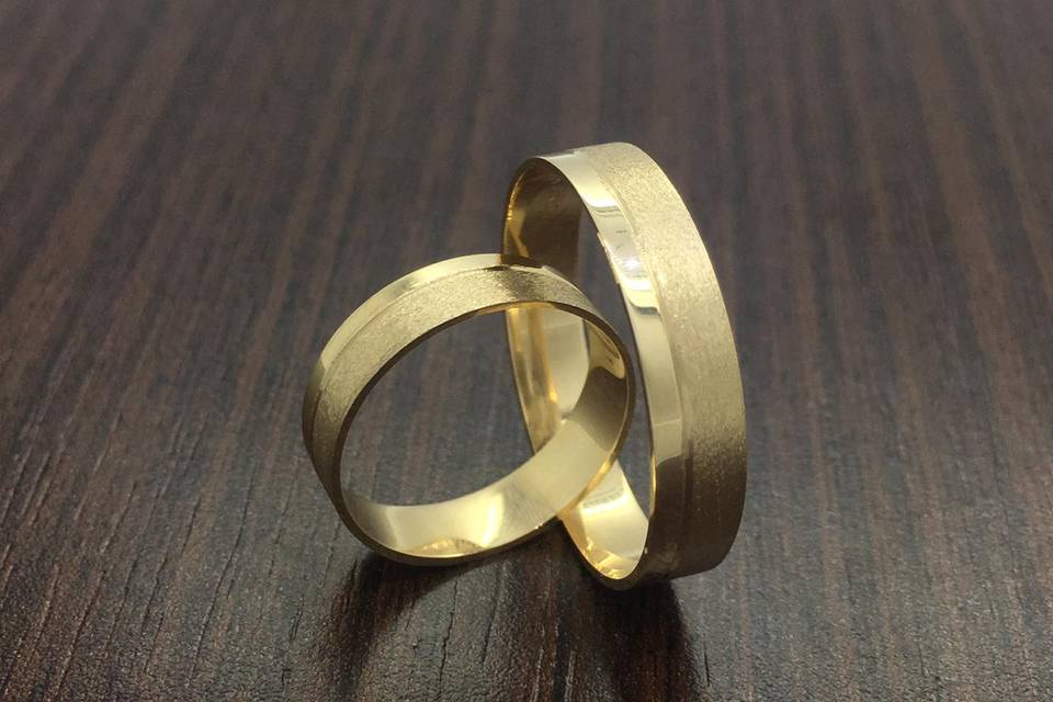 Aliança em ouro 18k/750