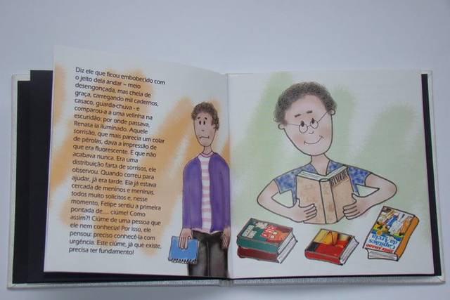 Livro de casamento ilustrado