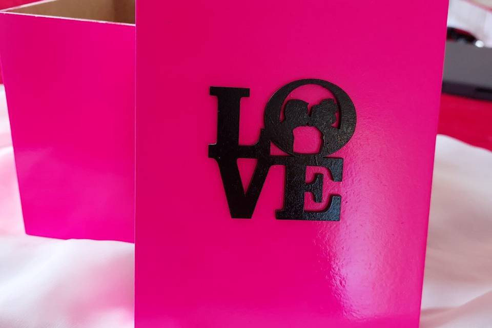 Caixa mdf pink love