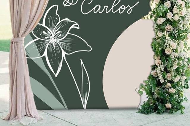 Mural fotos casamento