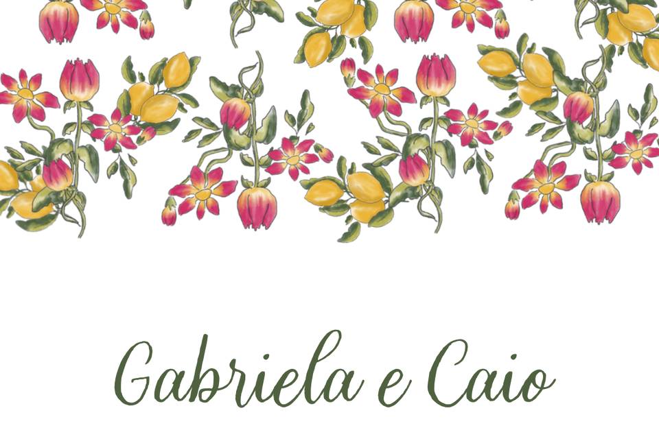 Id visual Gabi e Caio