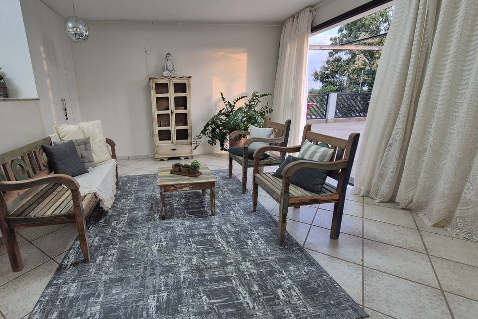 Sala integrada salão
