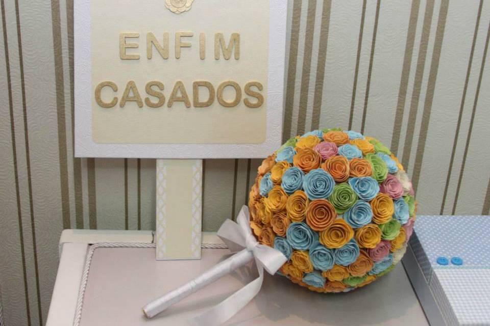 Caixas para casamento bordada