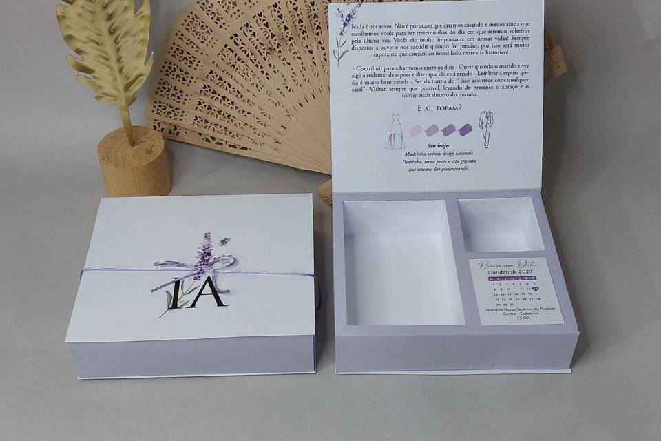 Caixa convite personalizada
