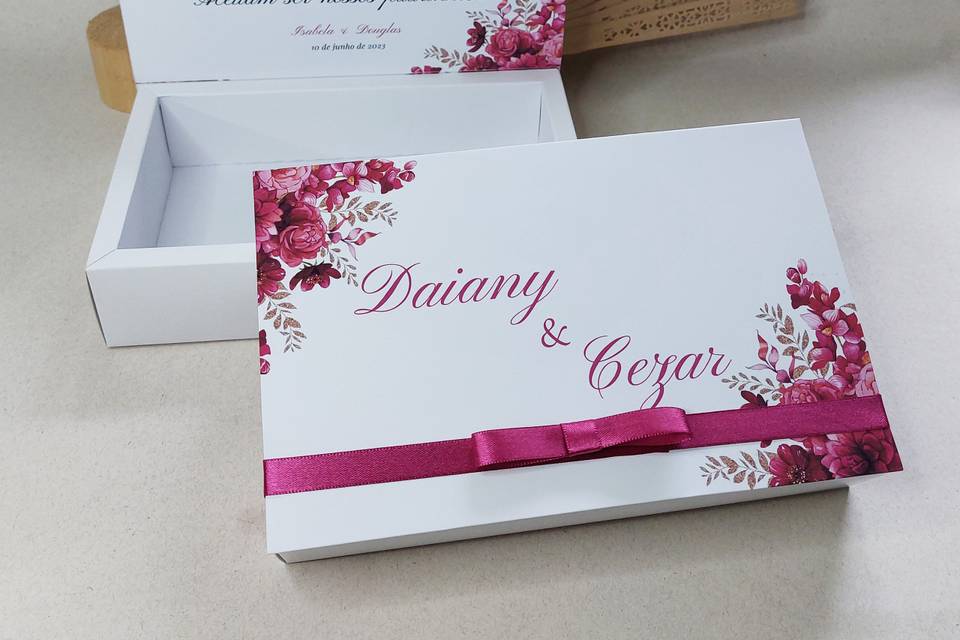 Caixa convite personalizada
