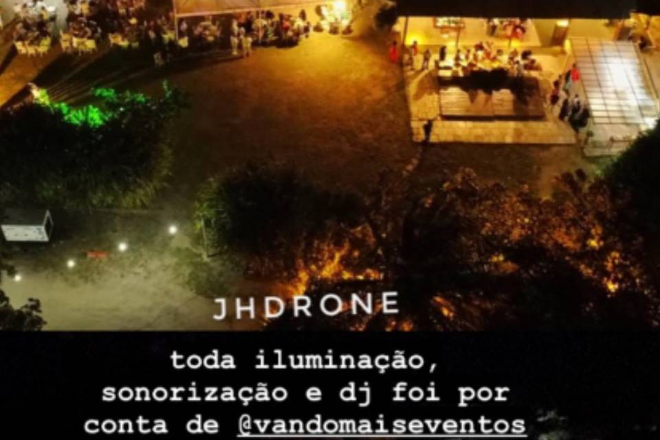 Iluminação drone