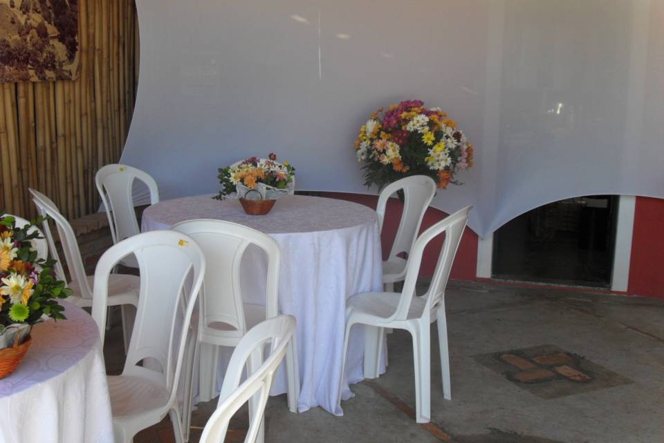 Decoração mesa dos convidados