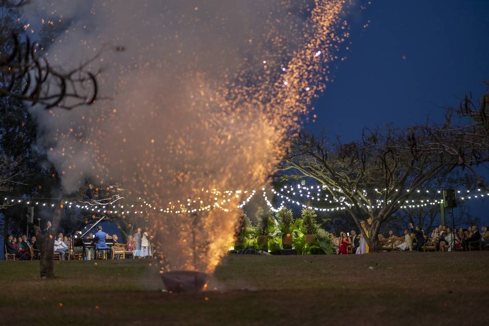 Casamento ao ar livre