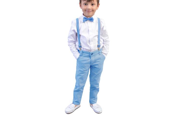 Conjunto Pajem Azul Bebê
