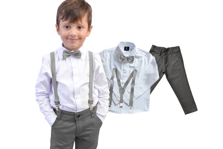 Conjunto Pajem Cinza