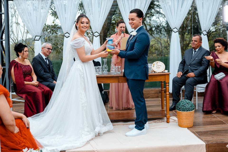 O cristal preenchido